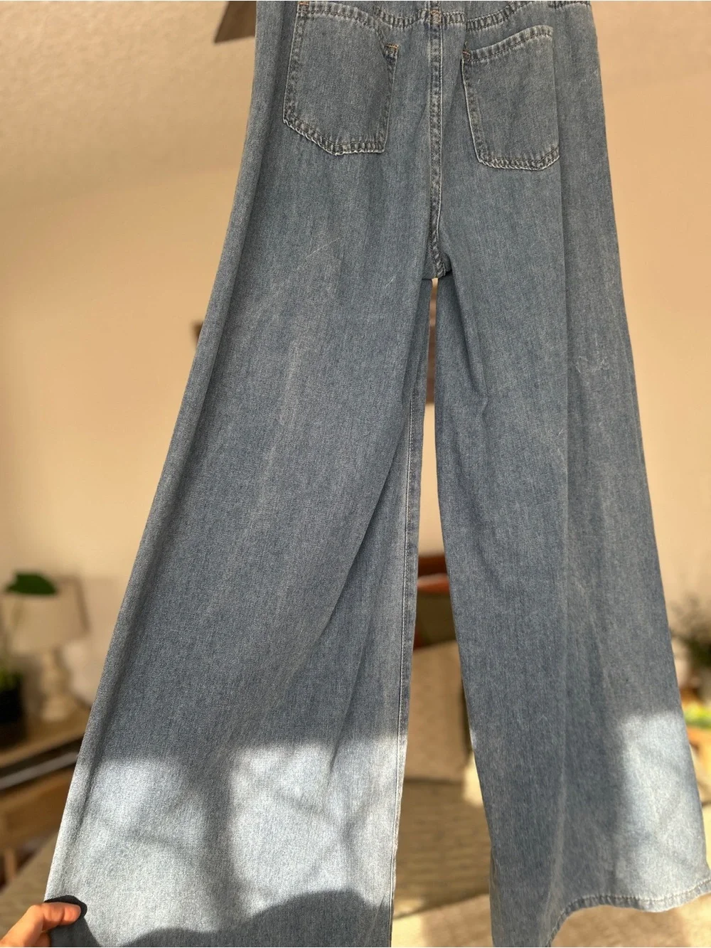 Sincerely Jules Wide-Leg Jeans — Light Blue Denim